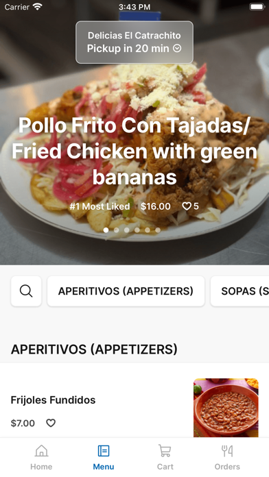 Delicias El Catrachito iPhone screenshot 2 - Food & Drink app