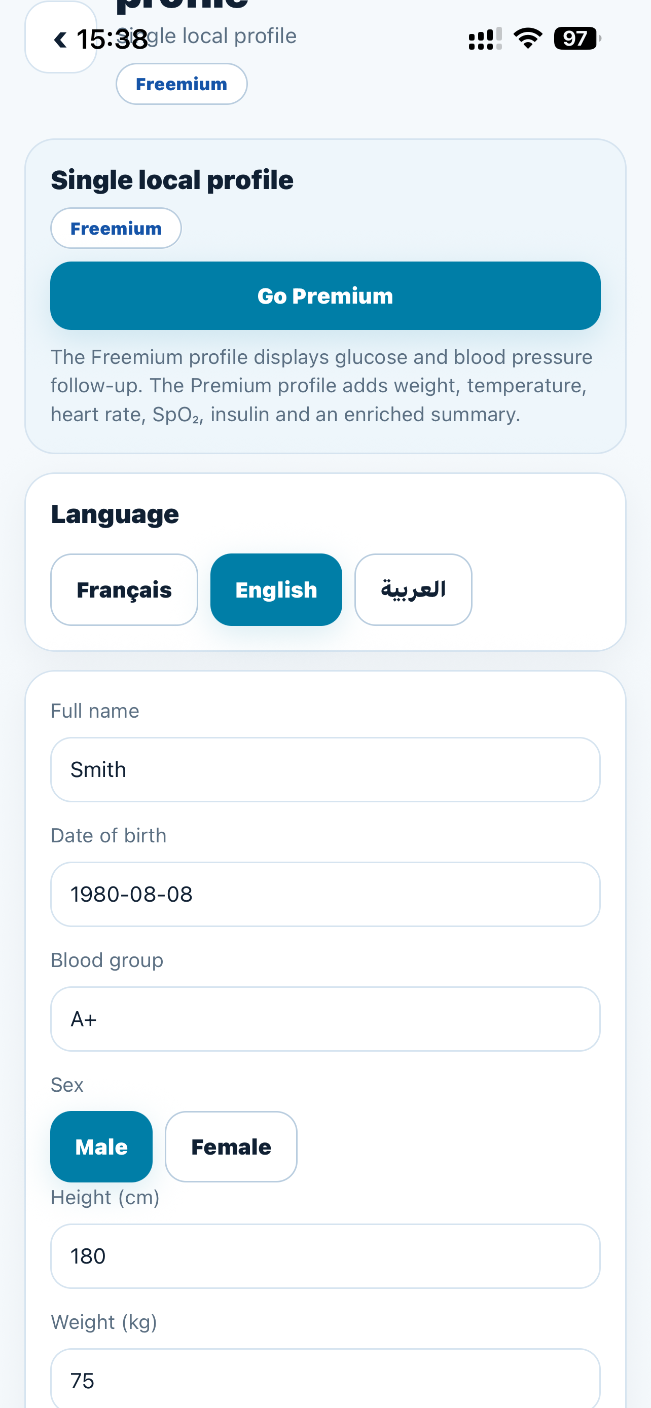 HealthTrack Care screenshot 3