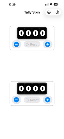 Tally Spin iPhone screenshot