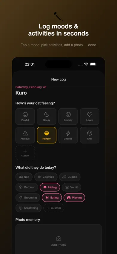 MeowLog screenshot 1