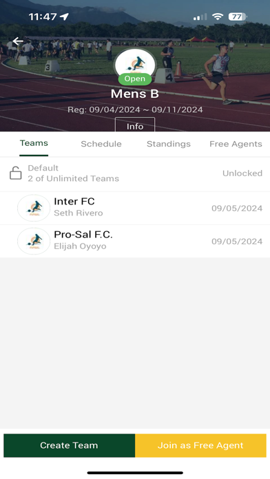 Screenshot 3 of SAU Intramurals App