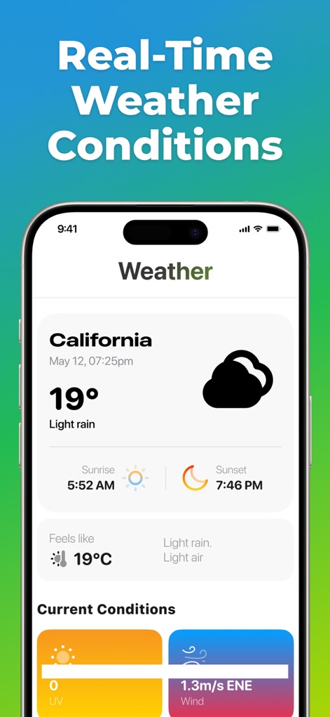 Location Changer: Loc Saver - This tool integrates real-time weather information, presenting current temperature and conditions alongside crucial data like wind speed and sunrise/sunset times.