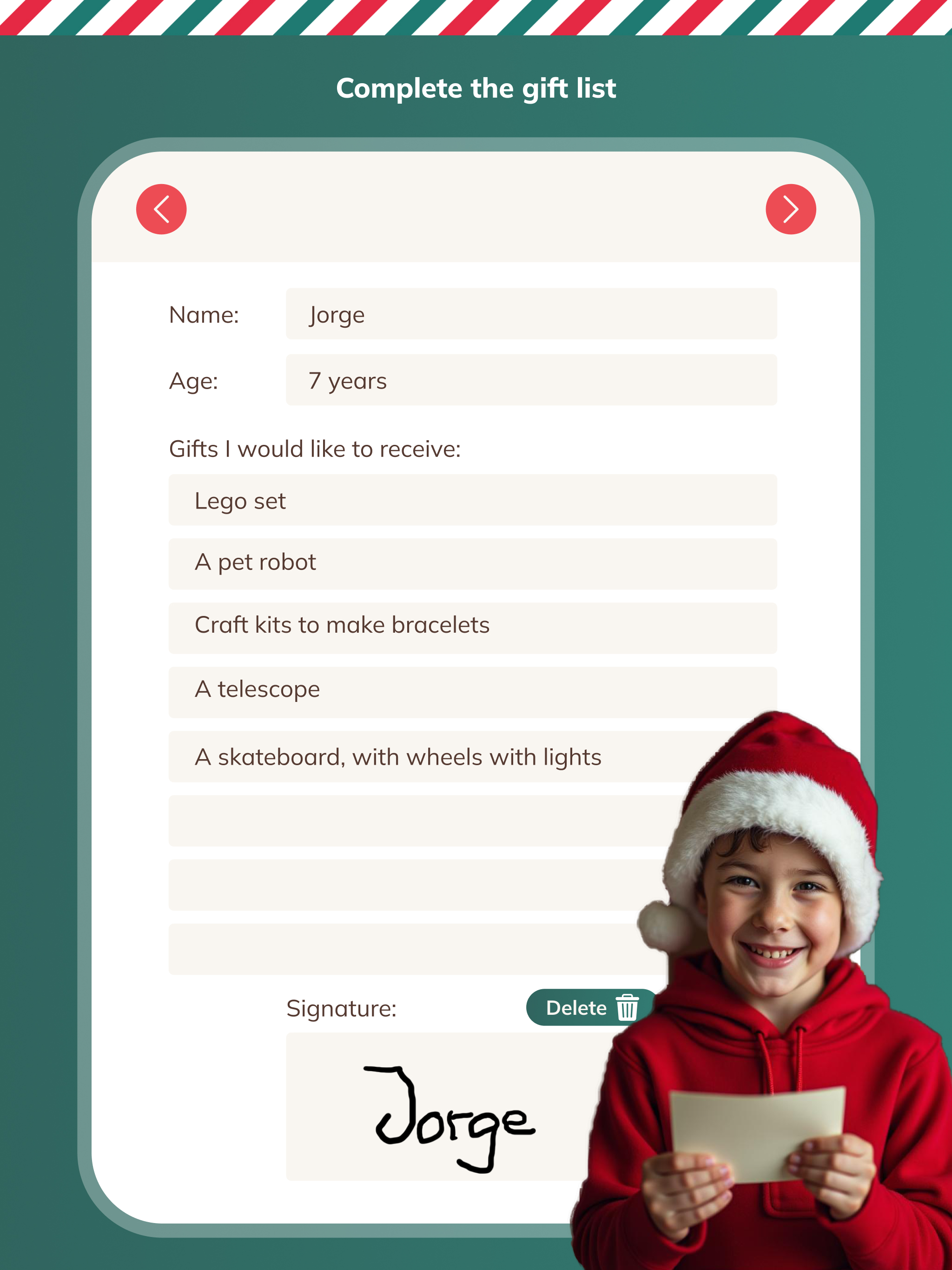 Write a letter to Santa Claus