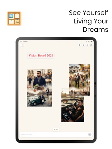 AI Vision Board - Dream Maker iPad screenshot