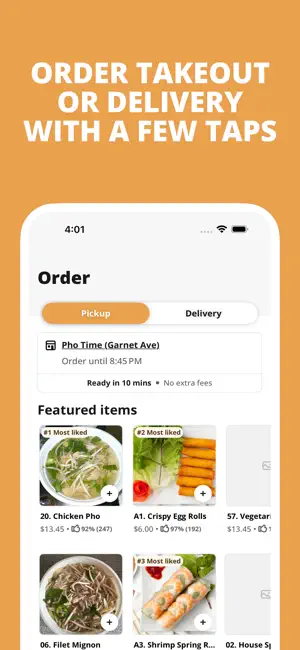 Pho Time App screenshot 1
