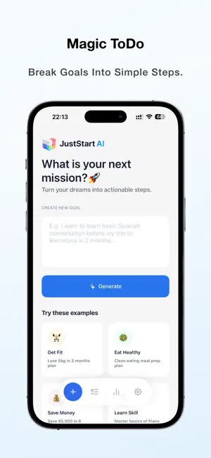 JustStart: Goal& Habit Tracker screenshot 1