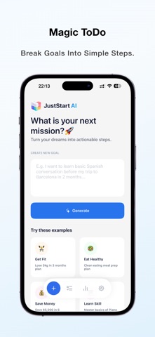 JustStart: Goal& Habit Tracker Screenshot 1 of 4