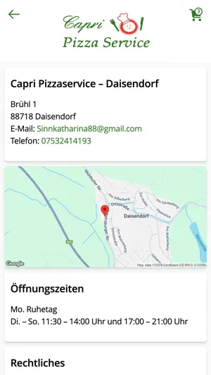 Capri Pizzaservice Daisendorf screenshot 4