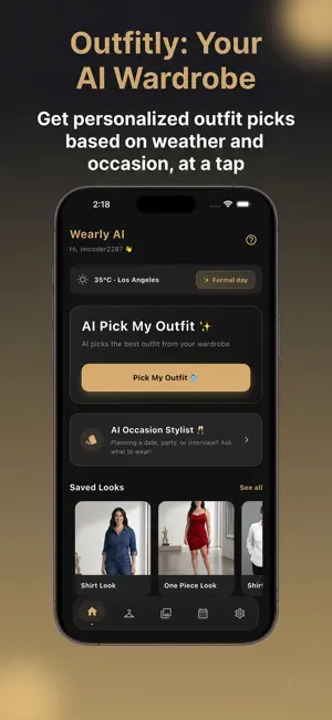 Wearly AI: Outfit Planner screenshot 2