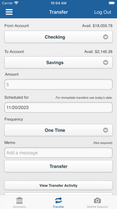 Longshore FCU Mobile Screenshot