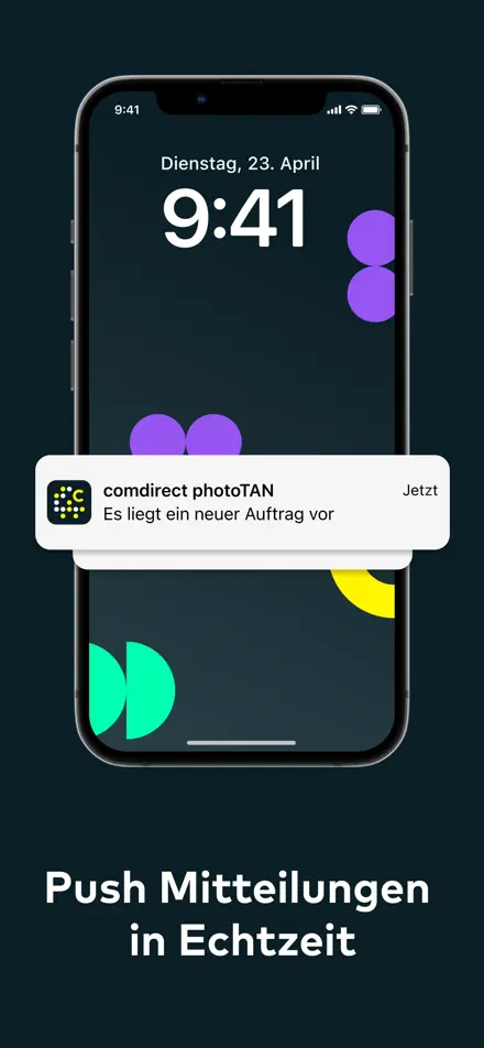 Zrzut ekranu aplikacji Comdirect 6