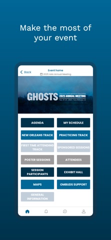 2025 AAA Annual Meeting iPhone screenshot