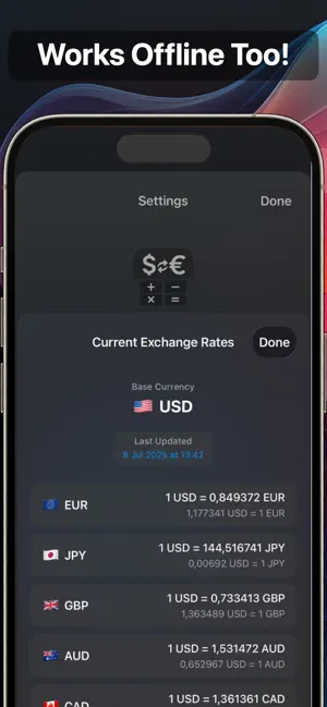 Multi-Currency Converter: 6xFX screenshot 4