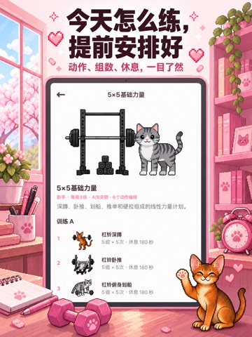 喵练：健身记录·力量训练·训练计划 iPad screenshot 8