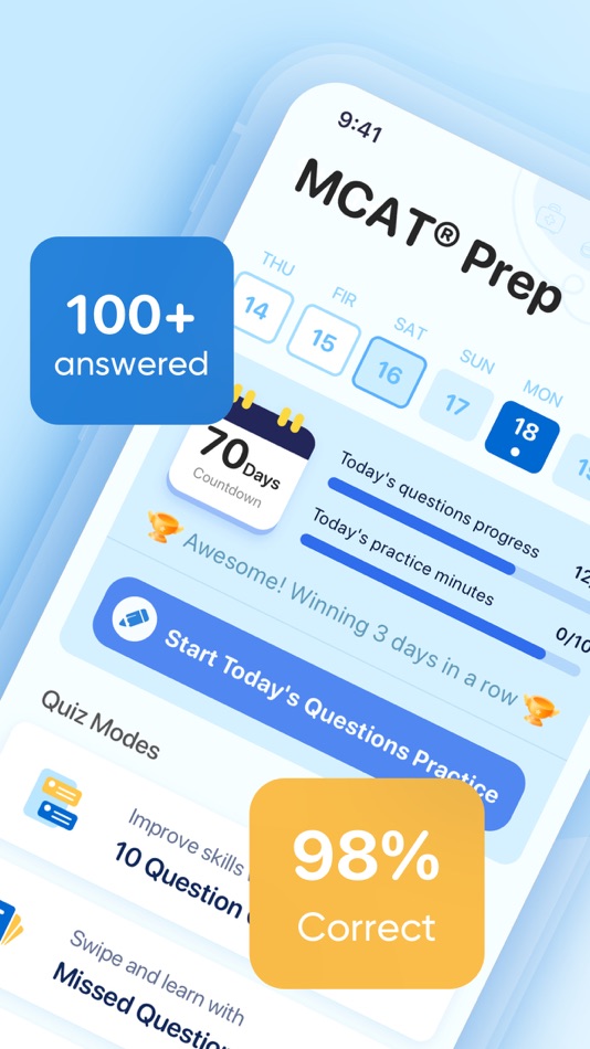 #2. MCAT Prep 2025 (iOS) 由: 和荣 叶