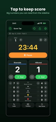 Score Tap サッカー得点板 のスクリーンショット