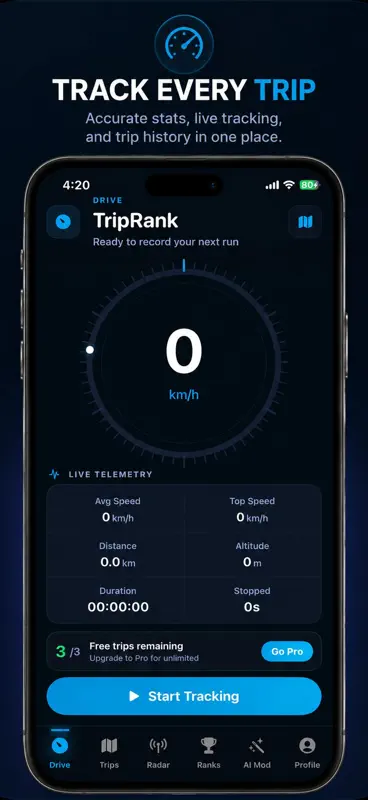 TripRank: GPS Speedometer screenshot 8 of 10