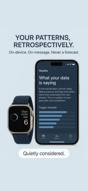 Hushlo — Migraine Tracker screenshot 2