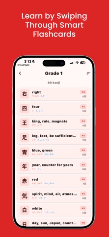 Kanji Step iPhone screenshot