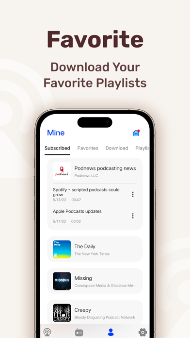 Podcasts Music Radio FM: Podio Screenshot
