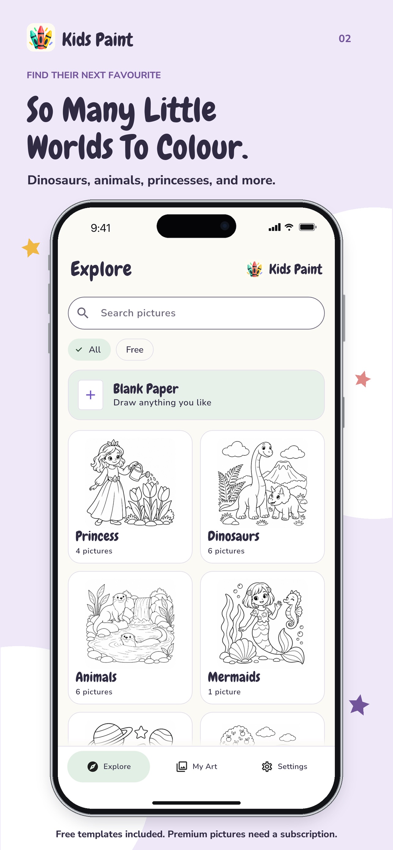 Screenshot 2 of Kids Paint: Colouring Art Book
