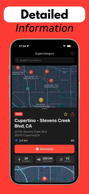 Supercharger for Tesla: Elektr screenshot 3 of 6