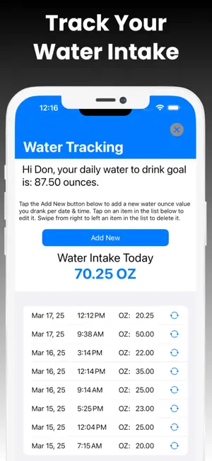 Water Drinking Reminder* screenshot 3