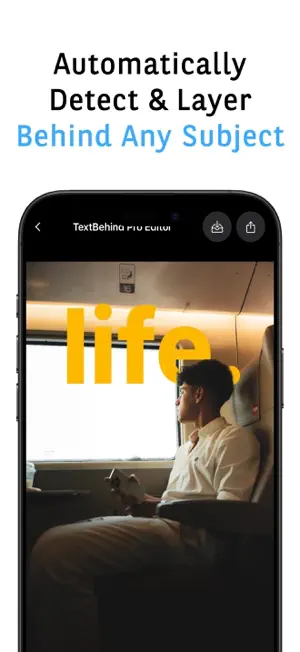 TextBehind Pro: Image Editor screenshot 3