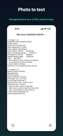 ARC Scanner: Scan to Text screenshot 3