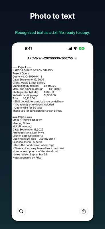 ARC Scanner: Scan to Text screenshot 3 of 4