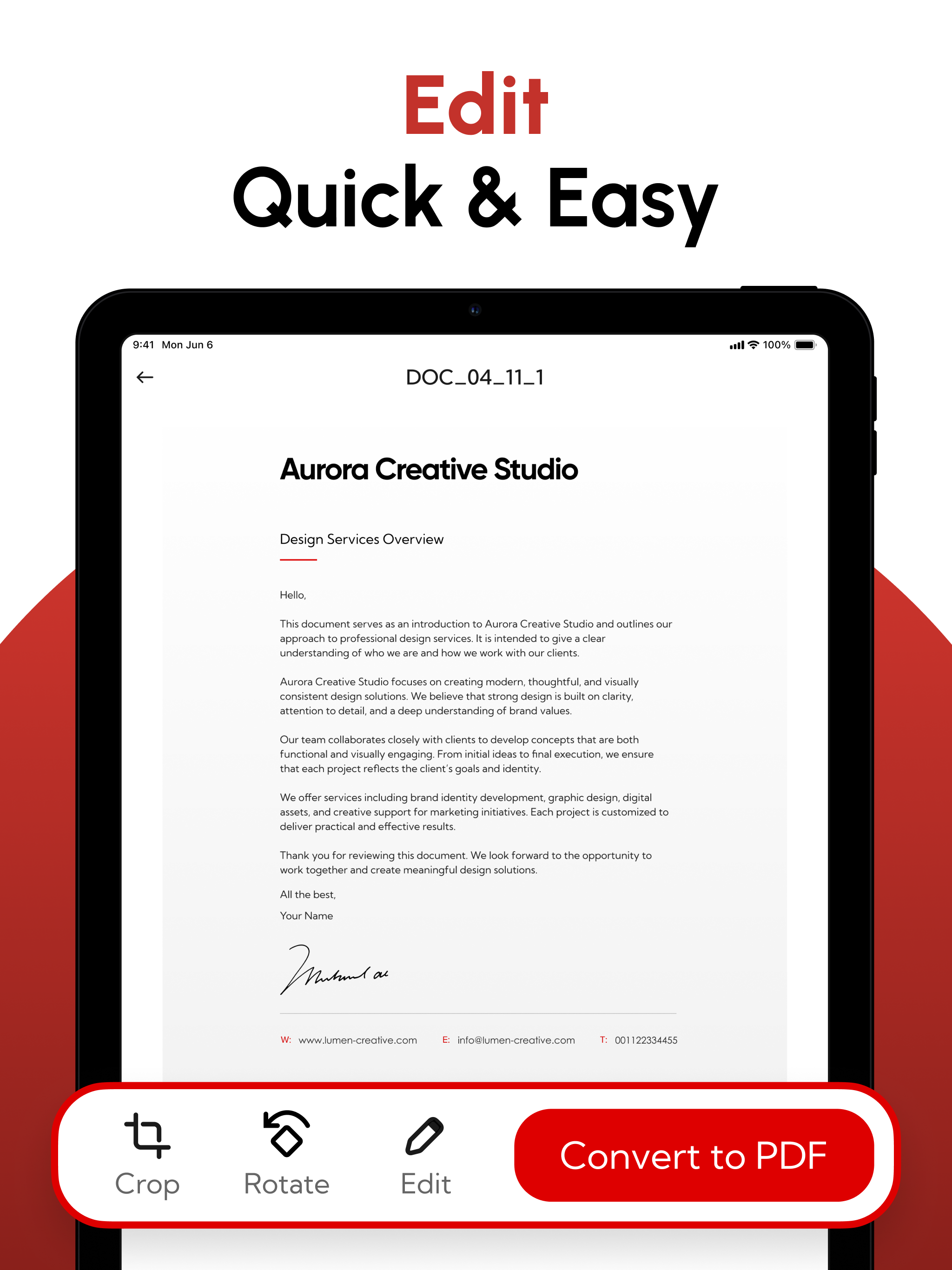 PDF Editor Converter & Scanner