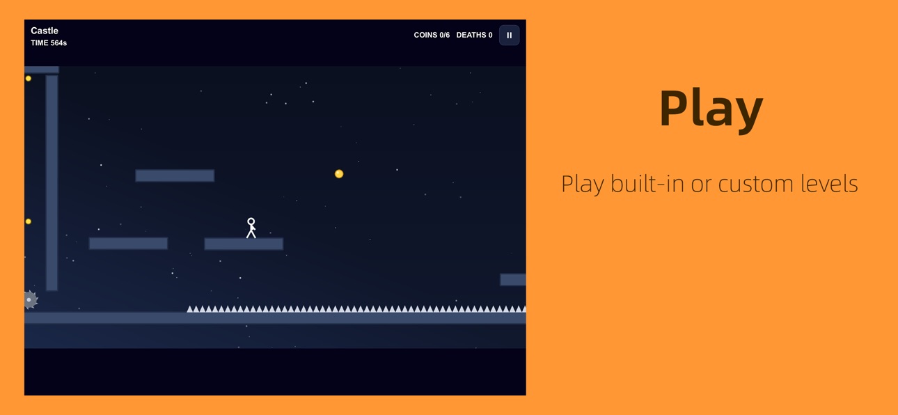 Screenshot 2 of Stickman Parkour & Build