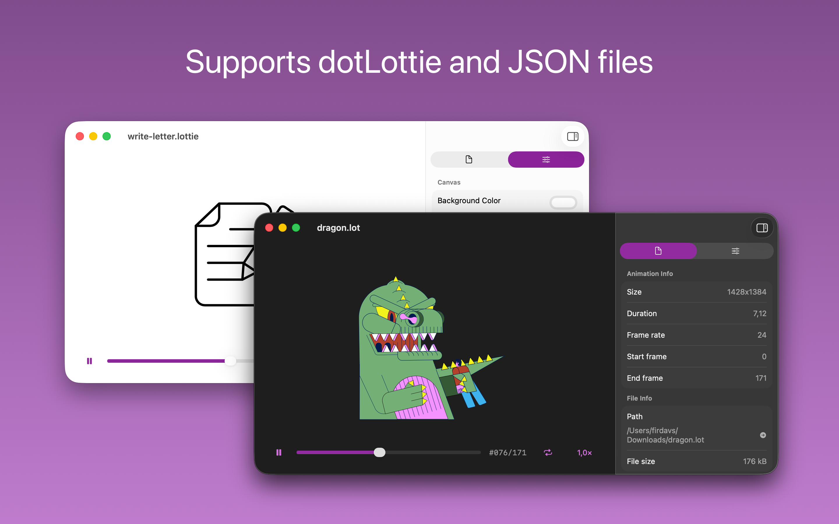 Mottie: Lottie Player