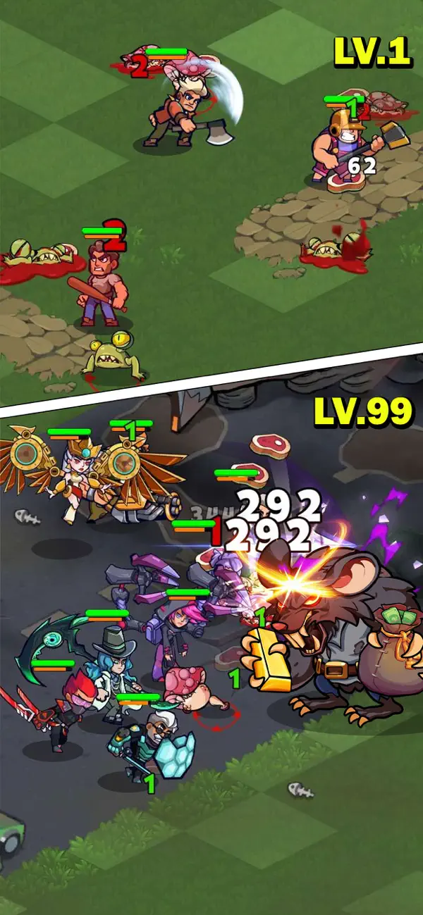 Nexus Hero: Adventure RPG Hack screenshot 2 - game app interface