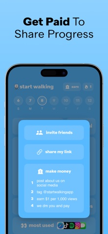 start walking - app blocker screenshot