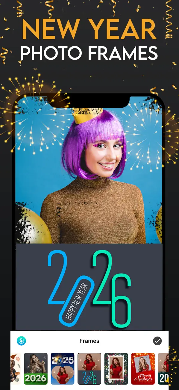 #3. New Year Photo Frames! (iOS) By: Deepak Jalwa