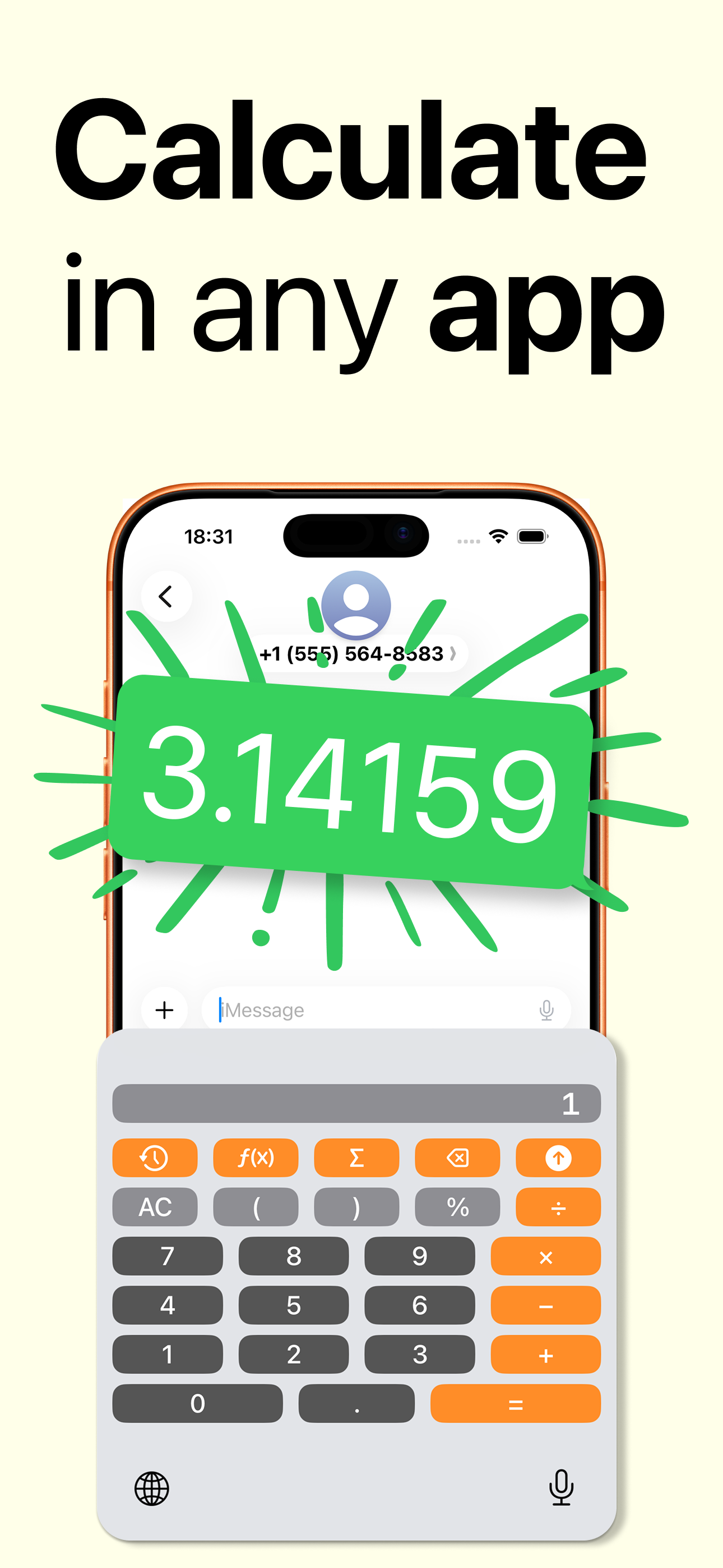 Math keyboard - Calcuboard