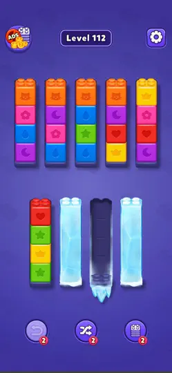 Скриншот Colorful Sort - Block Puzzle на iPhone 3