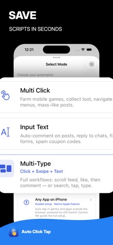 Auto Clicker Tap Tool iPhone screenshot