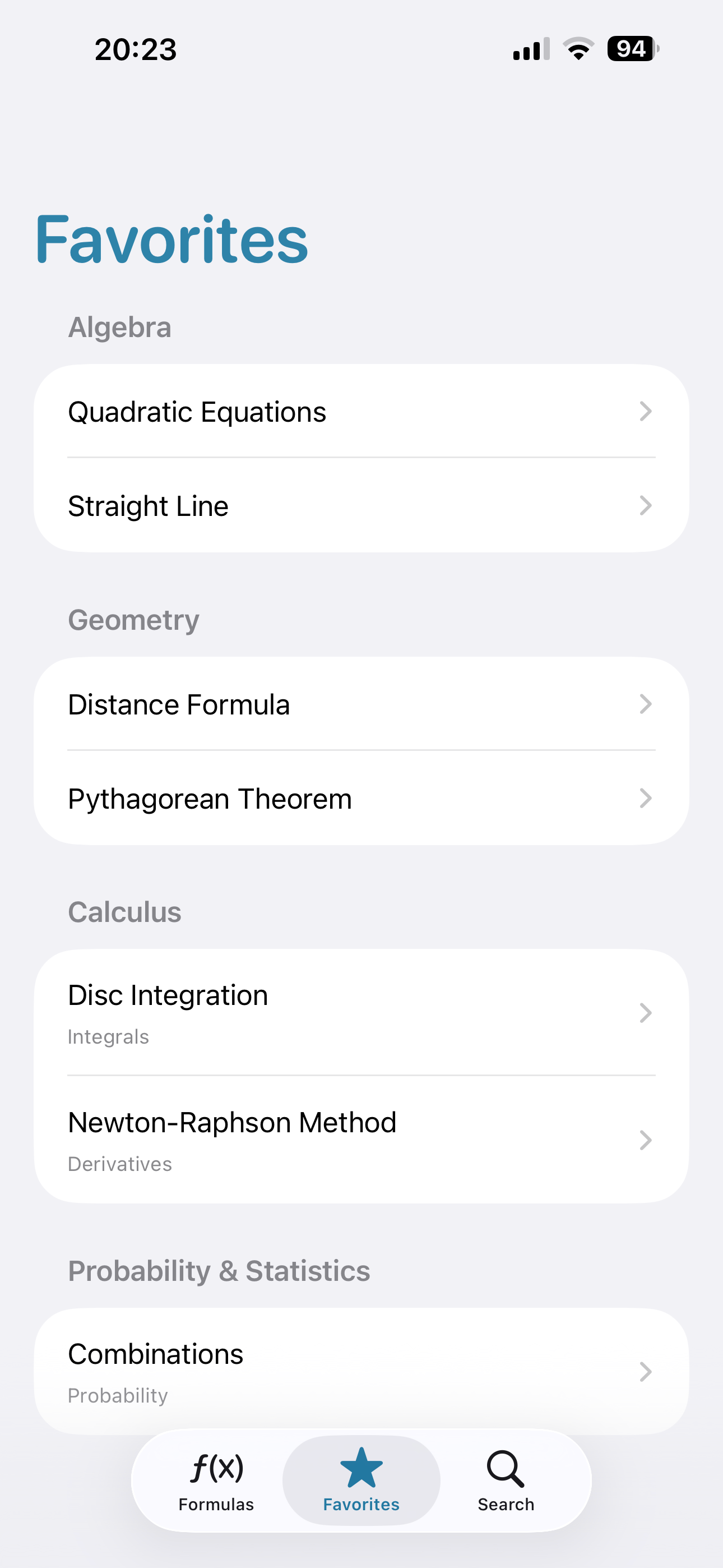 Math Formulas - Ref. Guide screenshot 6