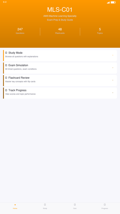AWS ML Specialty Exam Prep screenshot
