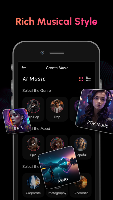 Artist Cover - AI Music Maker Screenshot