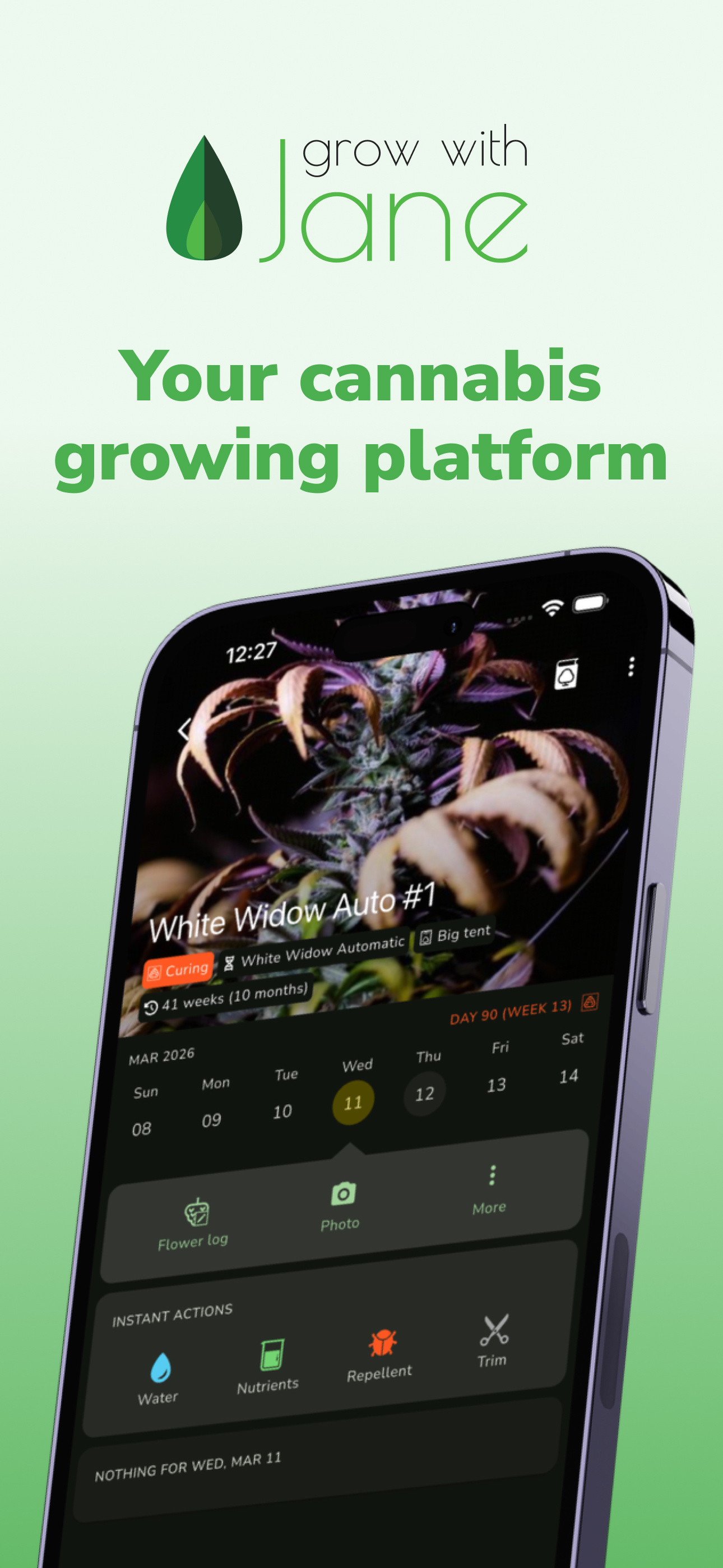 Grow with Jane - Grow journal