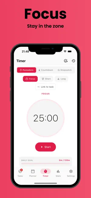 DayStack: Todo & Pomodoro screenshot 3