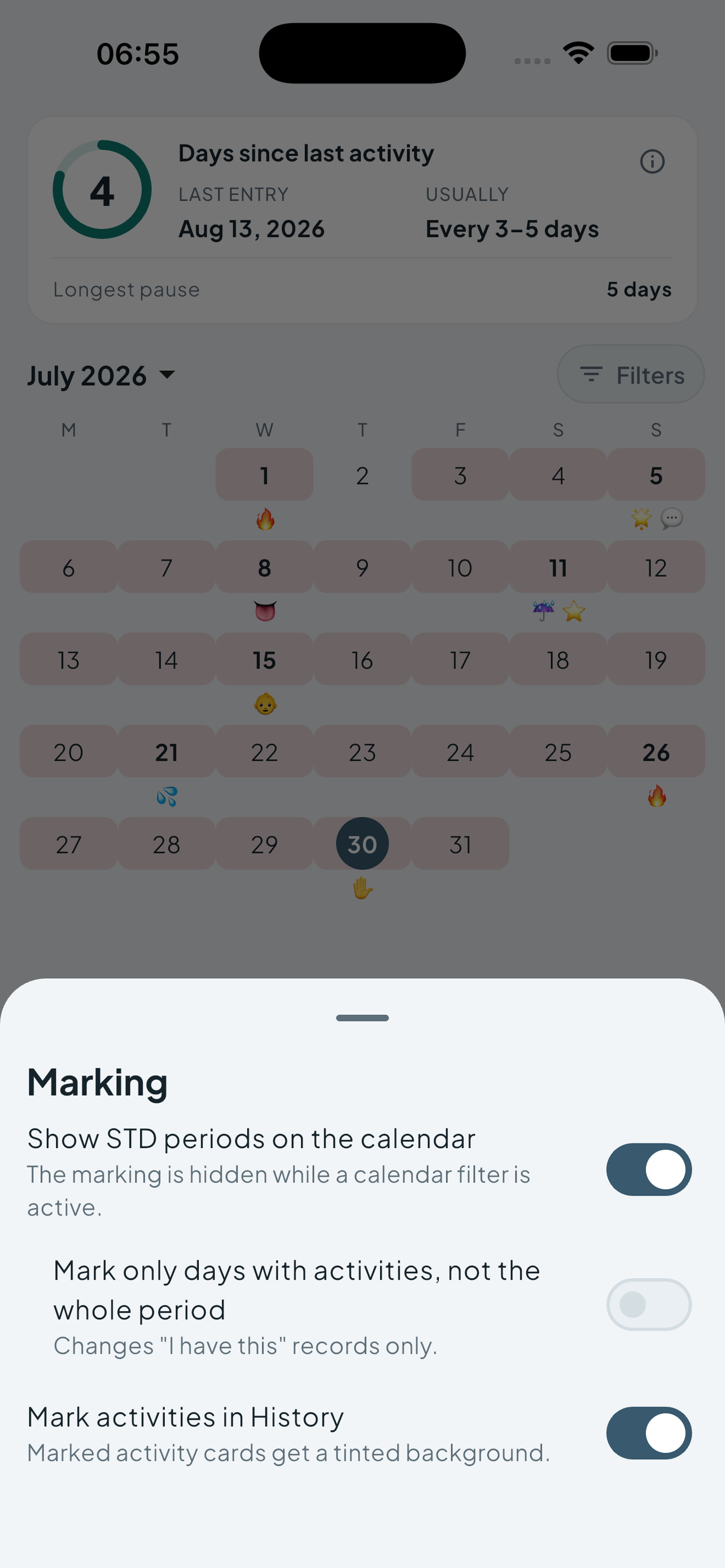 Intimassy - Intimacy Tracker screenshot 10