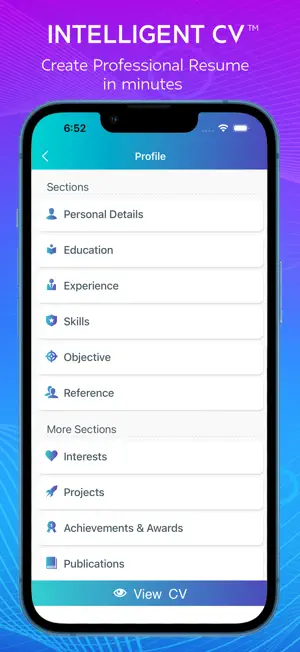 Resume : Intelligent CV Maker screenshot 1
