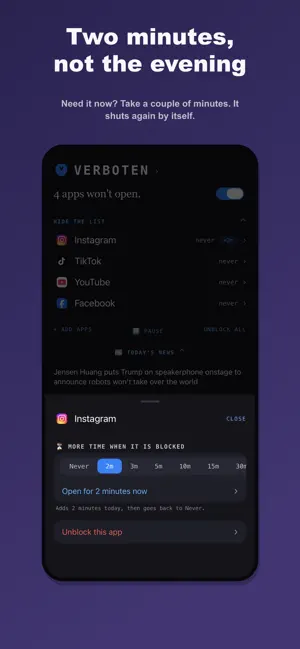 Verboten: App Blocker screenshot 4