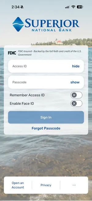 Superior National Bank Mobile screenshot 2