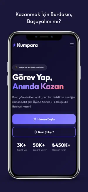 Kumpara:Görev Yap,Kazan! iPhone screenshot 1