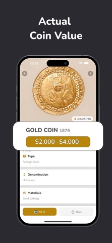 Coin Identifier - Scan Value iPhone screenshot
